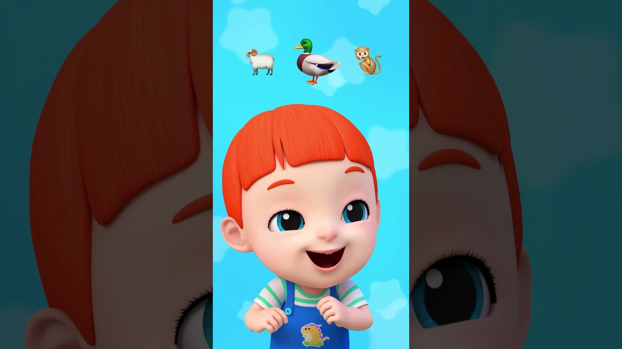 Let's Imitate Animal Sounds! 🐑🦆🐒#domikids #nurseryrhymes #kidssongs #shorts
