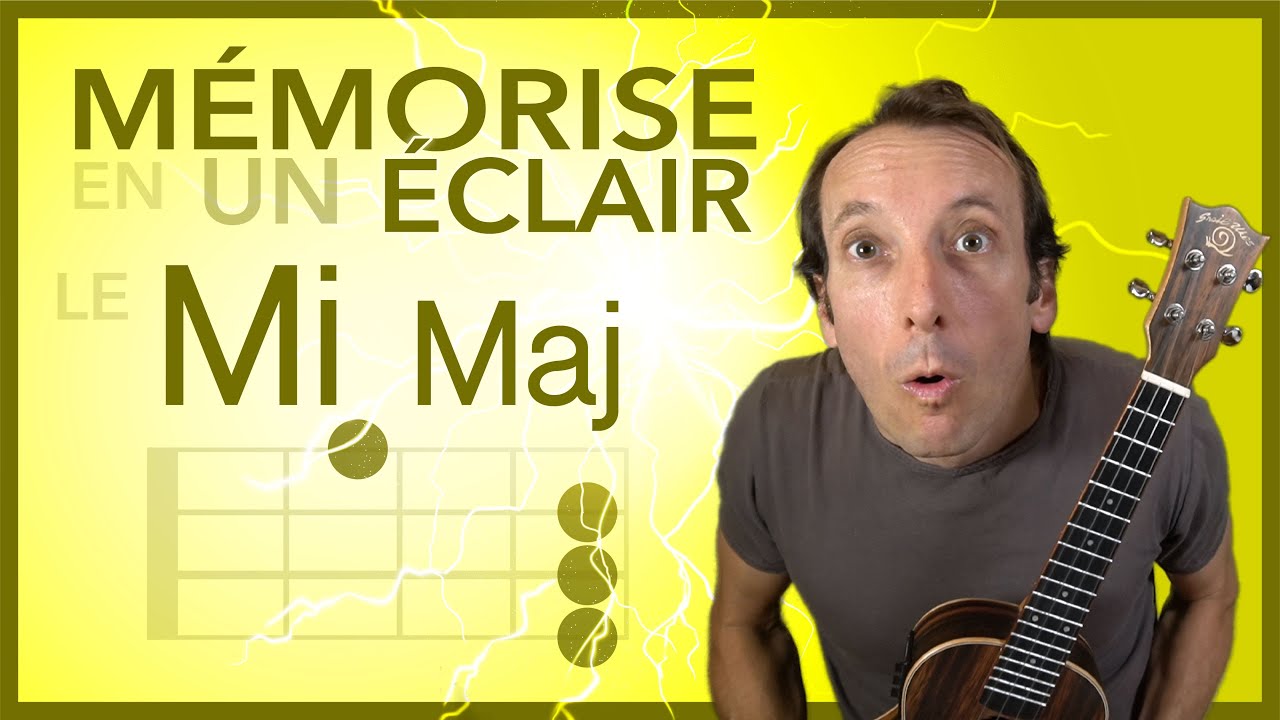 Ukulélé accords: mémoriser le Mi Maj (E)