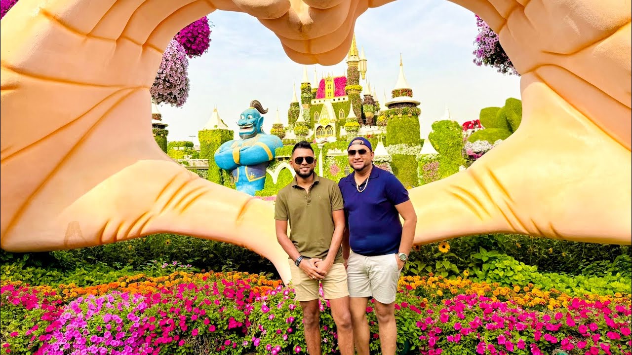 DUBAI MIRACLE GARDEN 2025 || DISPLAYING 150 MILLION FLOWERS #136