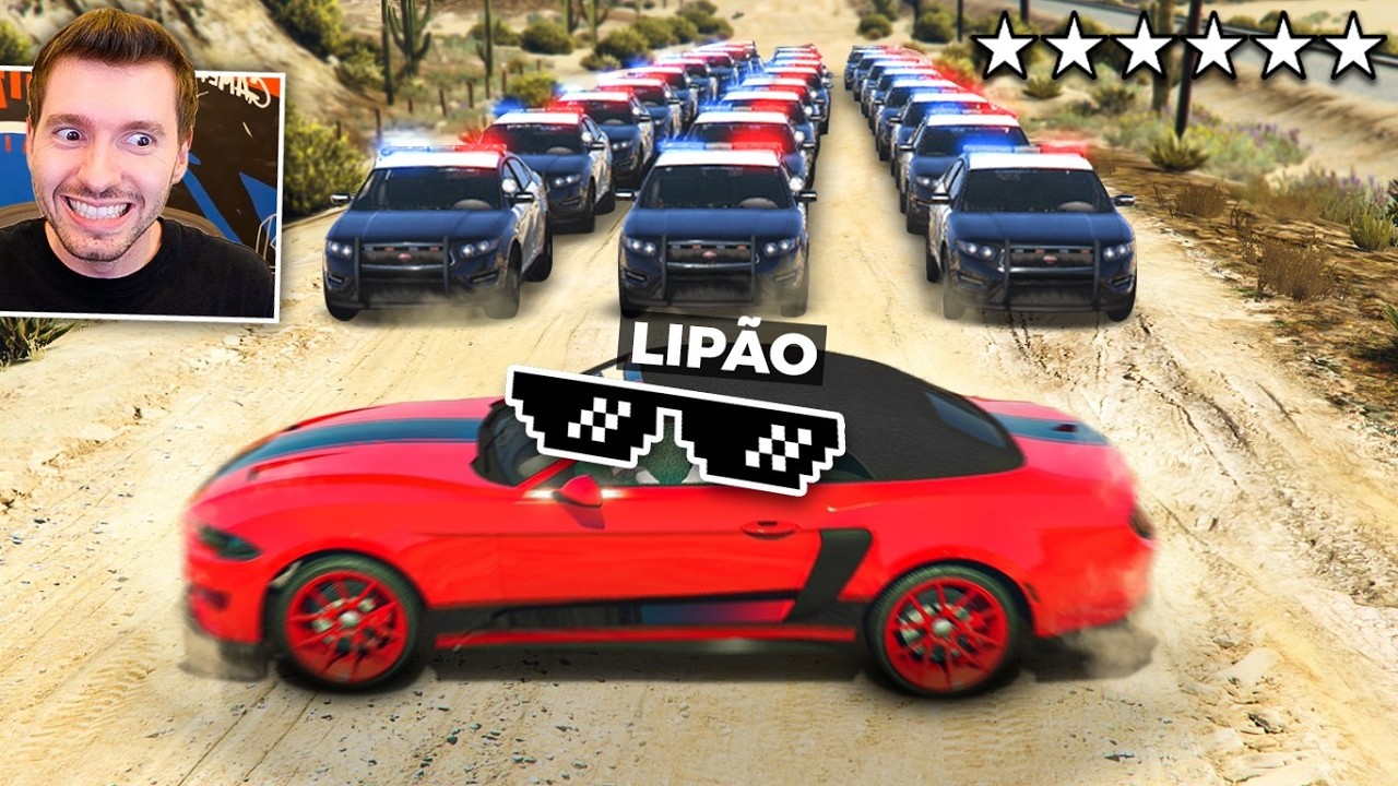 GTA V Online: (novo) POLICIA vs LADR&Atilde;O - a fuga da MITADA!