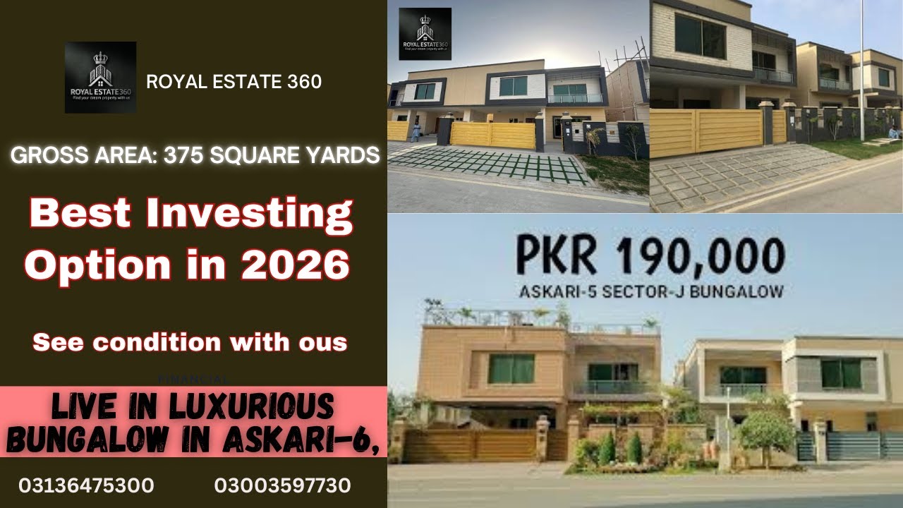 Askari 6 Karachi | Update 2026 | 375 SQ YD House Tour | Luxurious Villa in Karachi