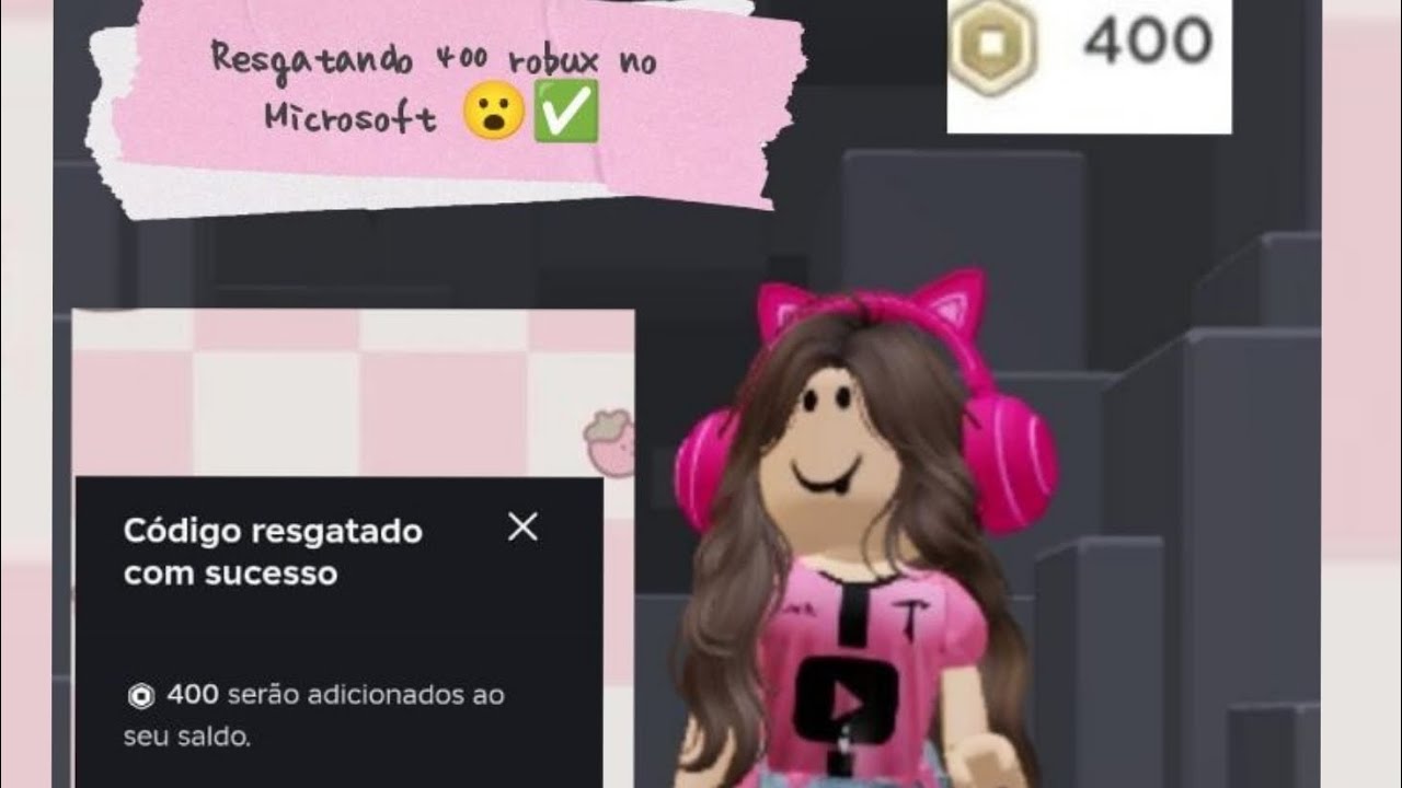 Resgatando 400 robux no Microsoft (100% real)😮🤑#roblox #Microsoft 