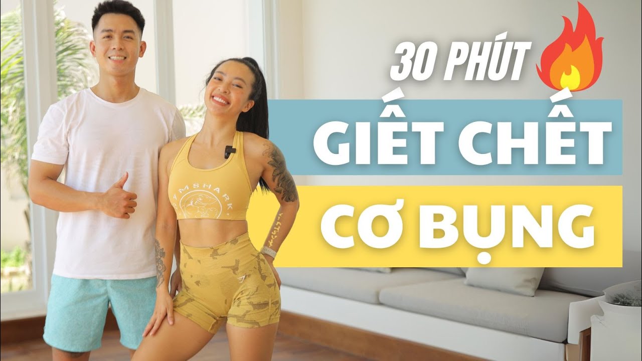 Bài tập 30 phút KILLER ABS - tập bụng toàn diện theo nhạc - Intermediate