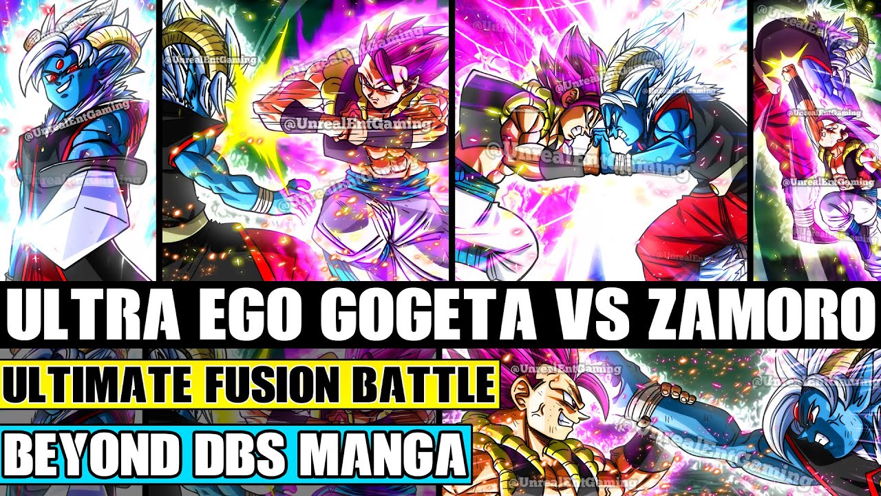 Beyond Dragon Ball Super: Ultra Ego Gogeta Vs Ultra Instinct Zamoro! Future Timeline Fusion Battle
