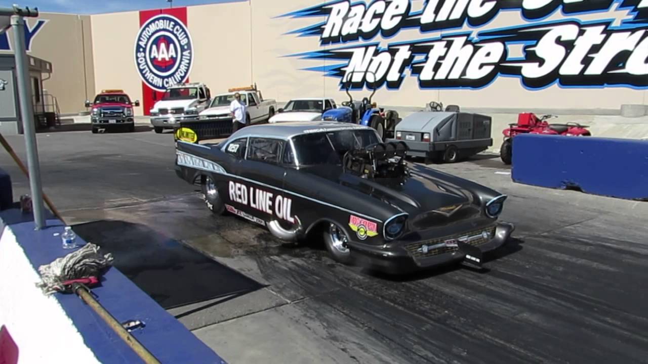 JOHN SCIALPI BURNOUT AUTO CLUB DRAGWAY IN FONTANA TESTING DB LEVELS