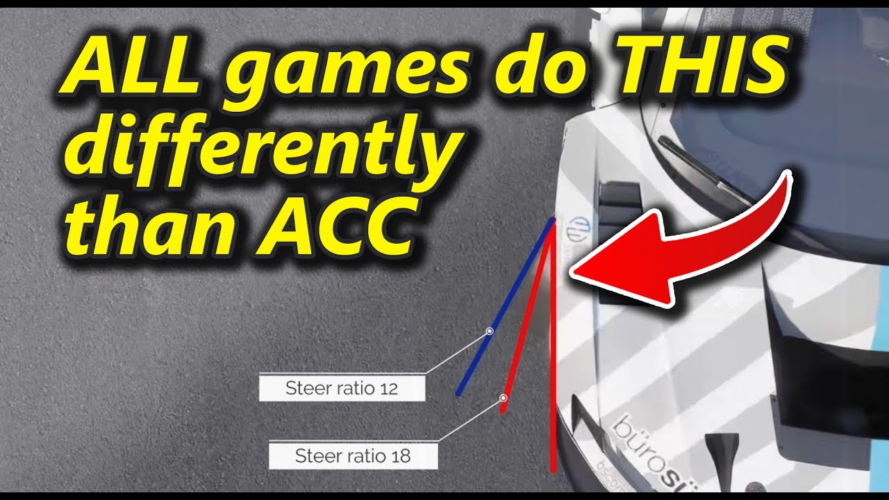 Steer Ratio is weird in ACC! - Assetto Corsa Competizione