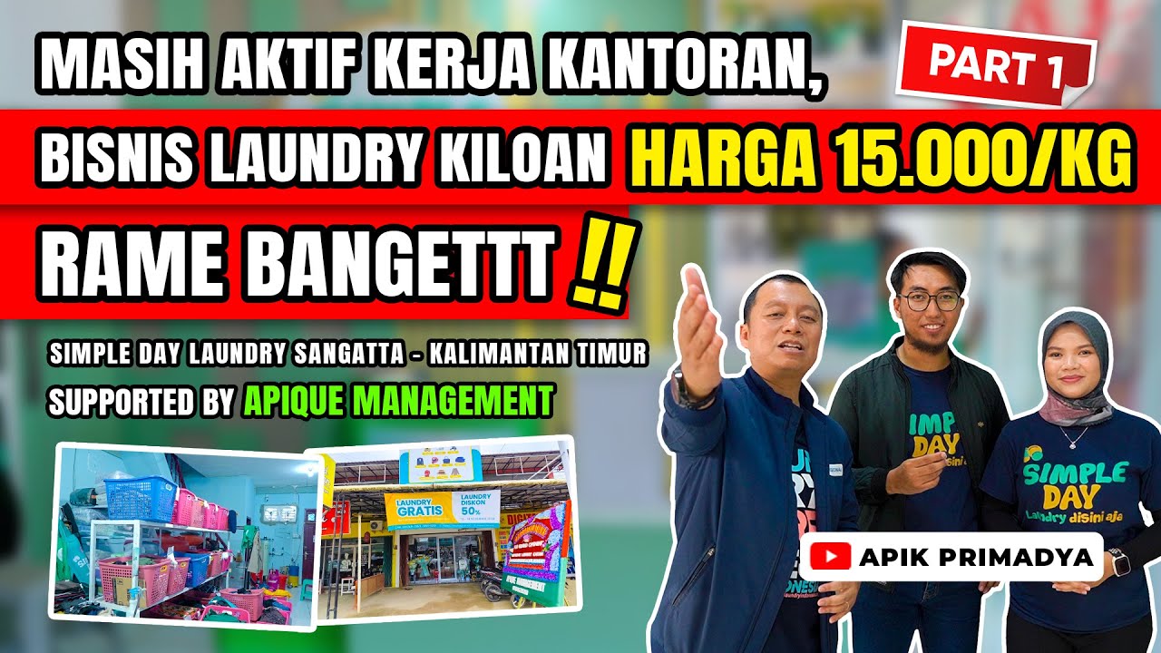 Laundry Premium di Sangatta: Rp15.000/kg, Ownernya Masih Aktif Bekerja | Simple Day Laundry (Part 1)