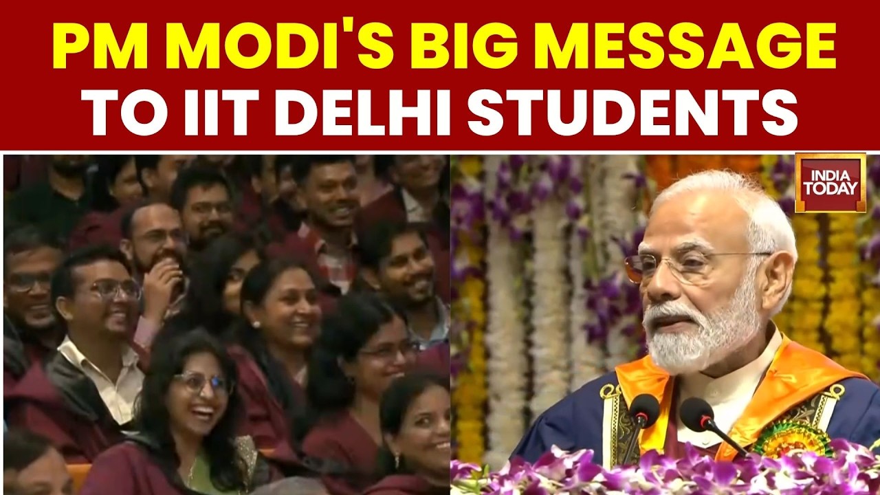 PM Modi At IIT Delhi Convocation: 'You Are Stepping Out With Dreams For The Nation' | India Today