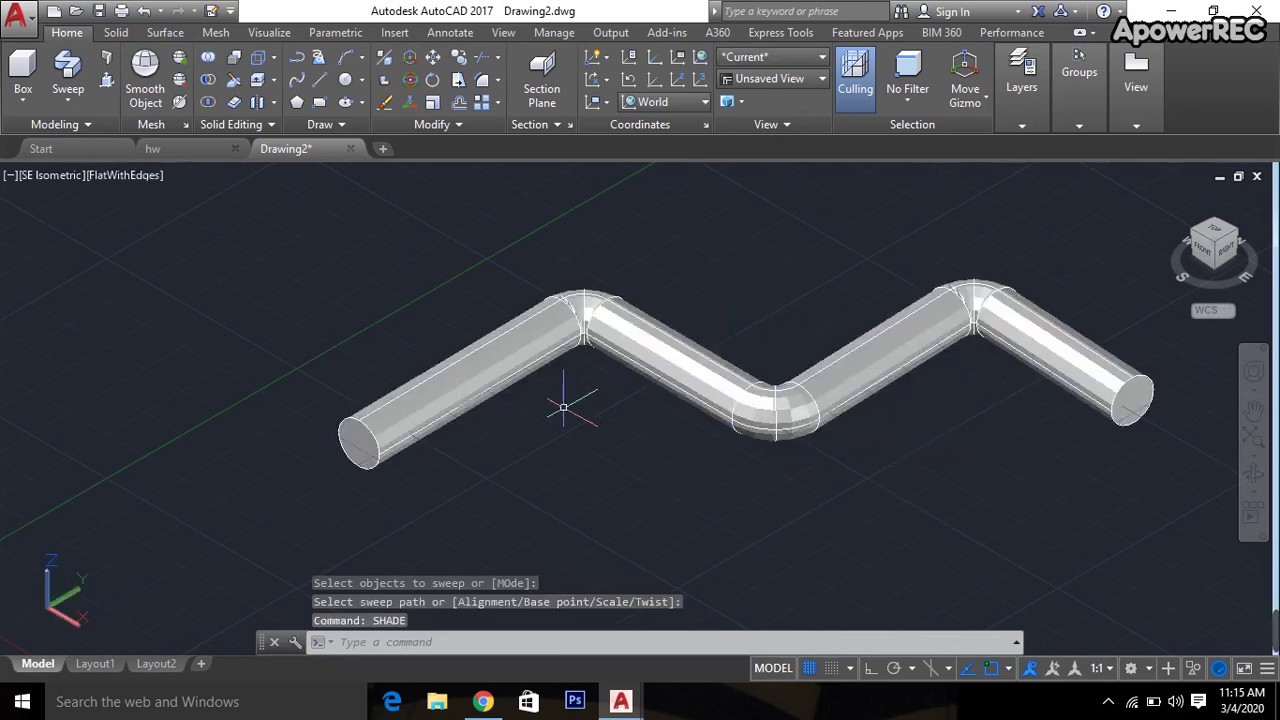 Sweep Command in AutoCAD - Redesign Engineering