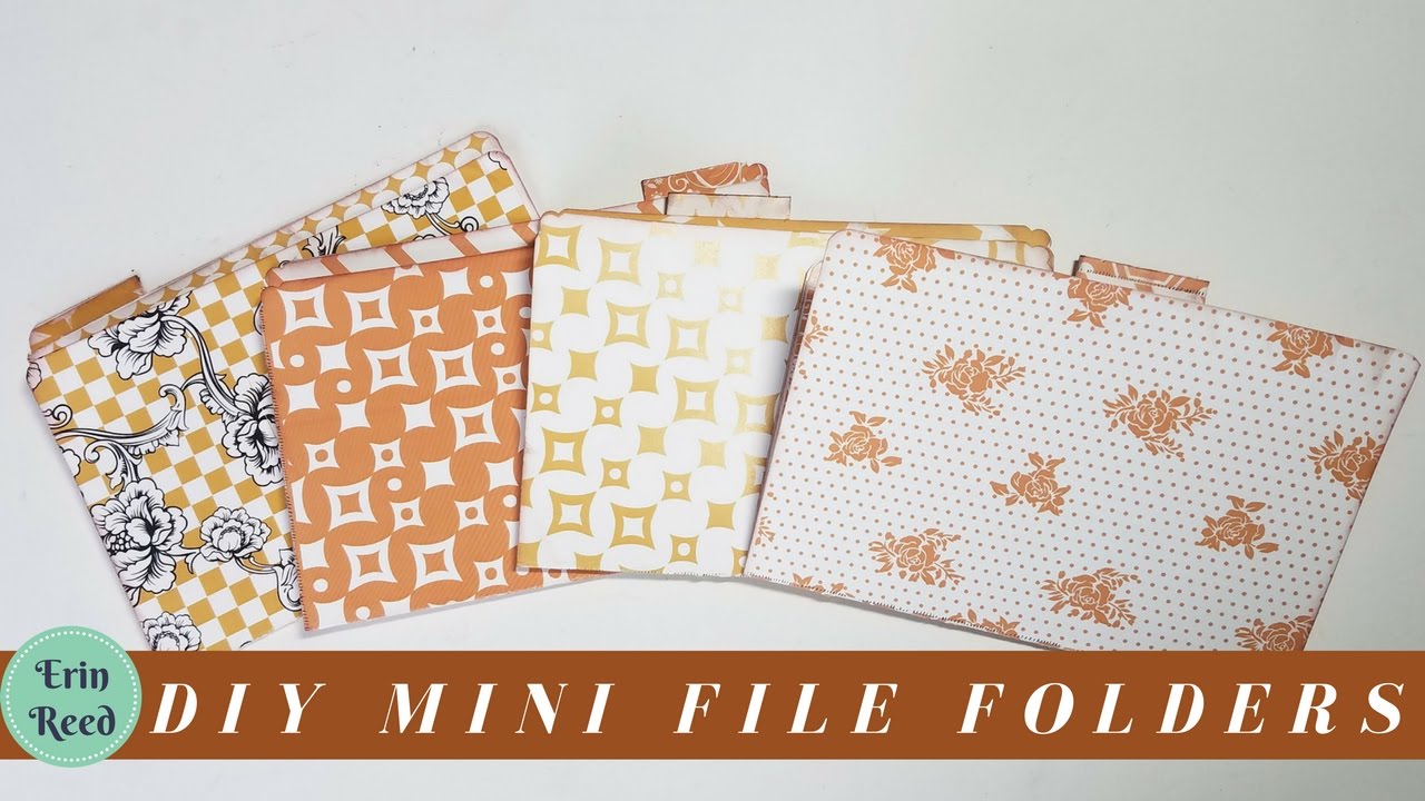DIY Mini Decorative File Folders from Scrapbook Paper