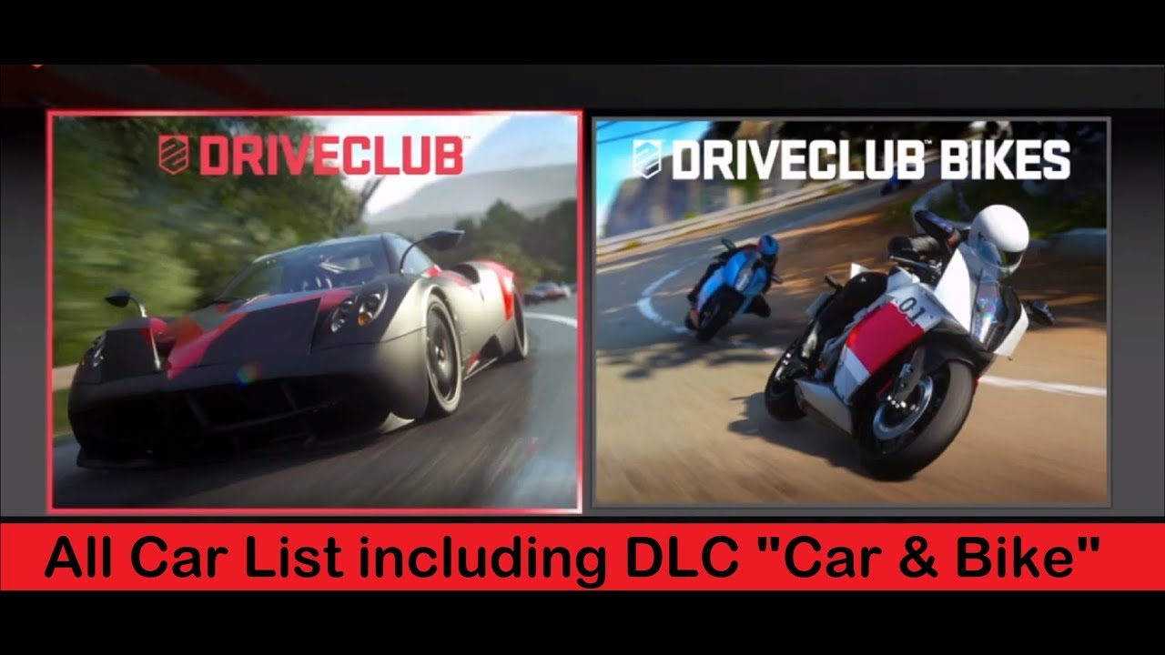 Driveclub | All Car & Bike List Including DLC Car & Bike and Bonus Buggy (4K)