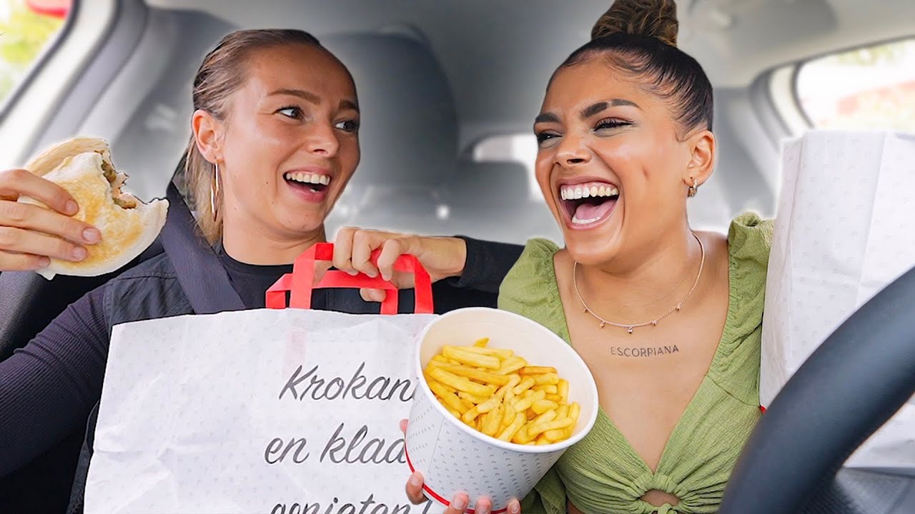 ETEN WAT DE PERSOON VOOR ONS HEEFT BESTELD 🍟 MET SERA | FEBO Drive Thru