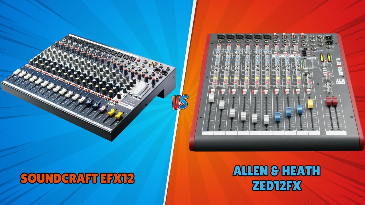 Top Analog Mixers 2026 | Soundcraft EFX12 VS ZED12FX