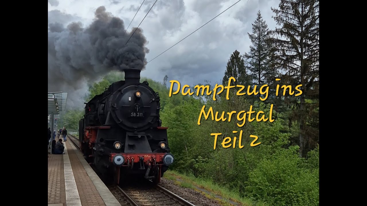 Dampfzug ins Murgtal Teil 2 #eisenbahn #dampflok #steamtrain steam