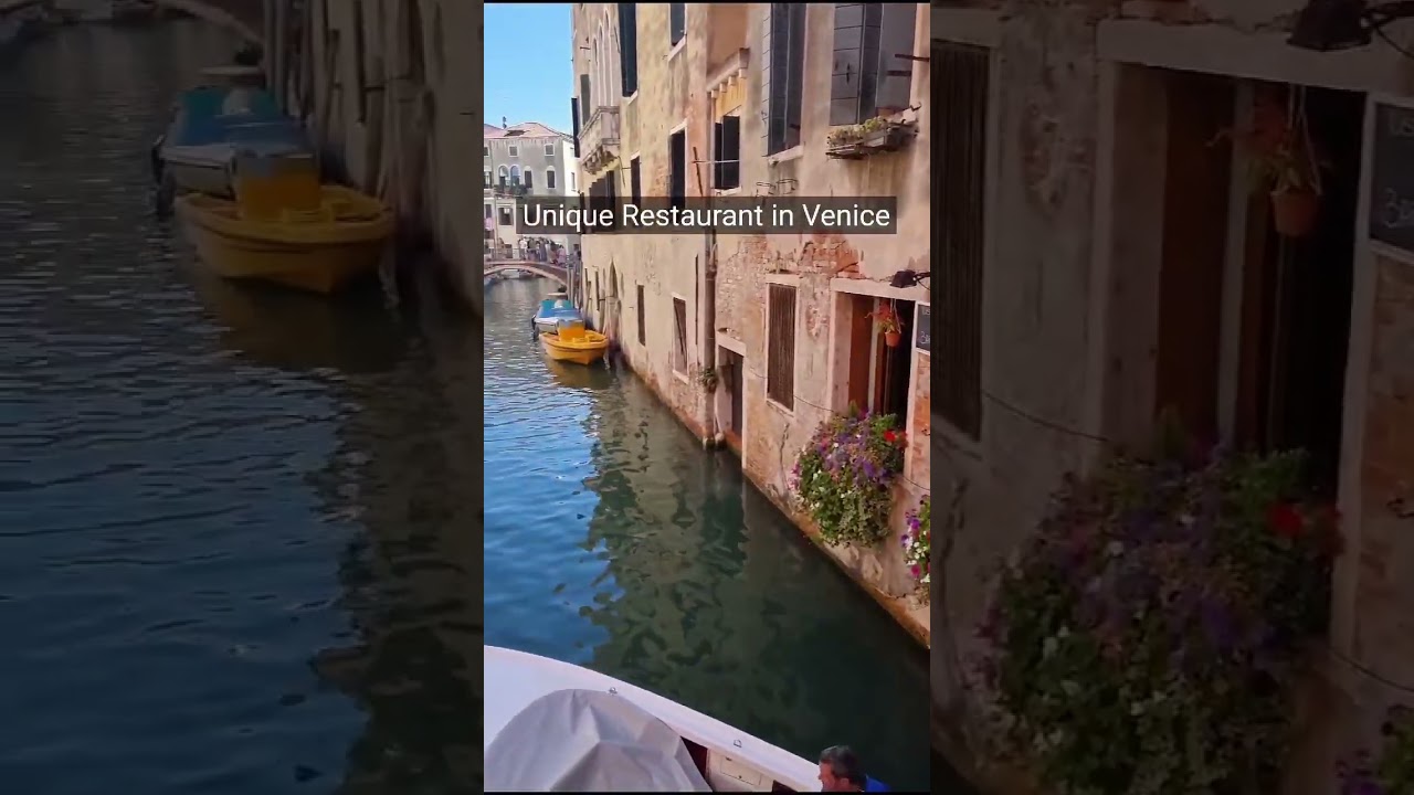 ✨ The Most Romantic Table in Venice | Hidden Canal-Side Restaurant in Italy 💕🇮🇹