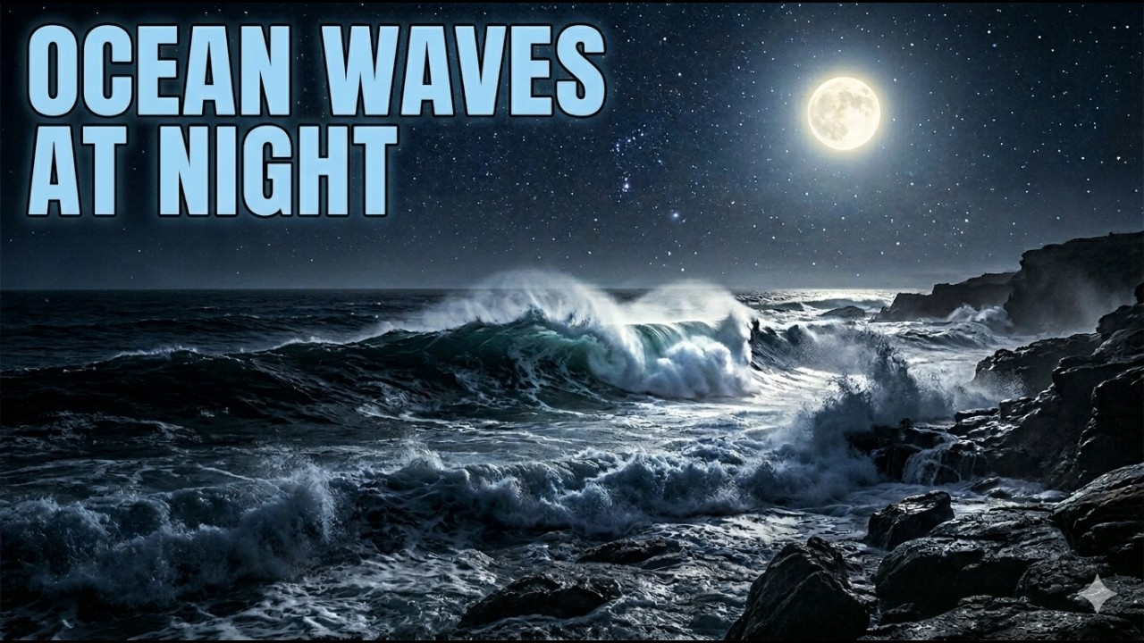 8 Hours Ocean Waves for Deep Sleep – Black Screen