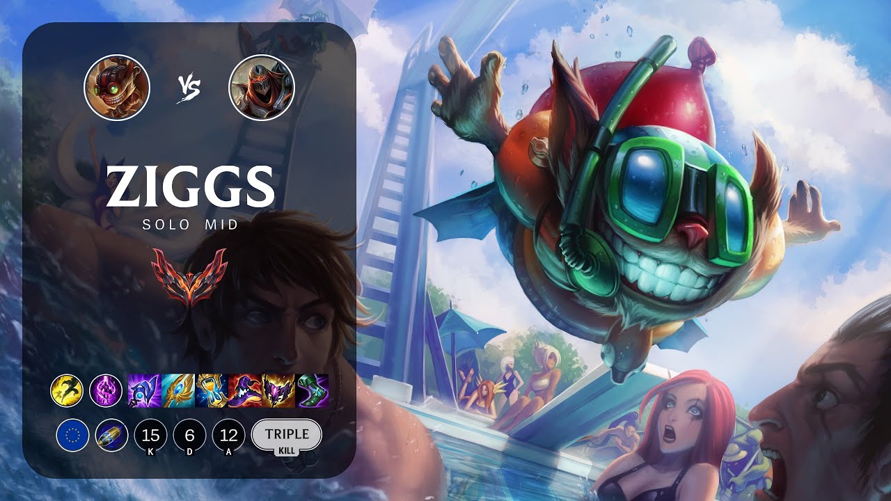 Ziggs Mid vs Zed - EUW Grandmaster Patch 13.9