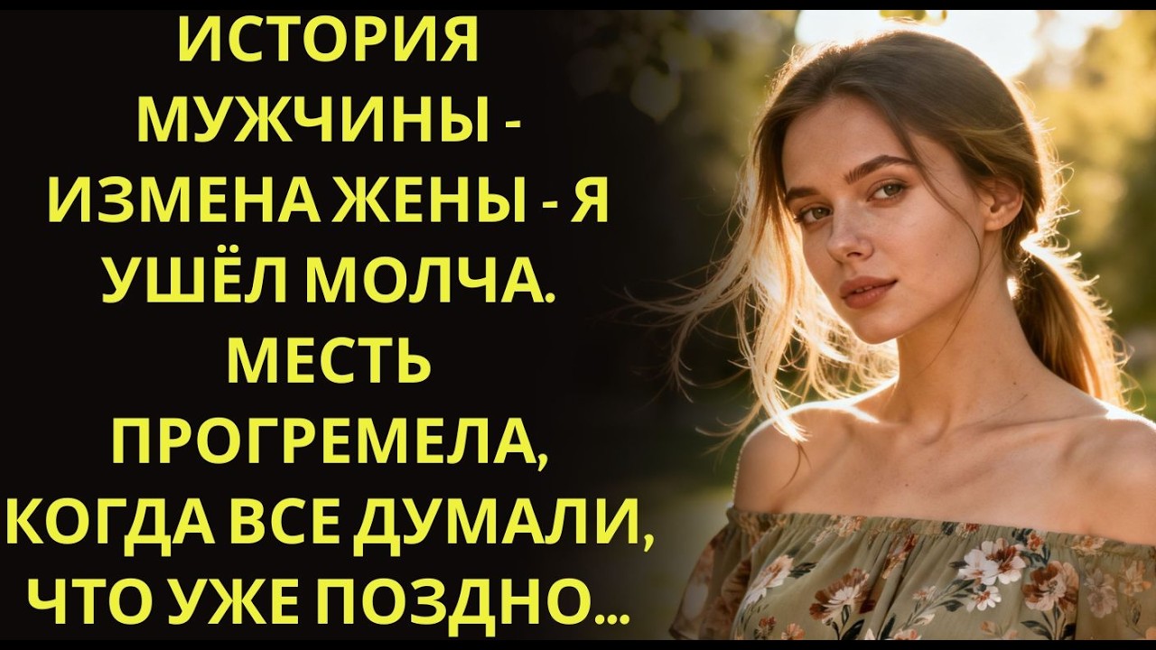 История мужчины   Измена Жены   Я ушёл молча  Месть прогремела, когда все думали, что уже поздно