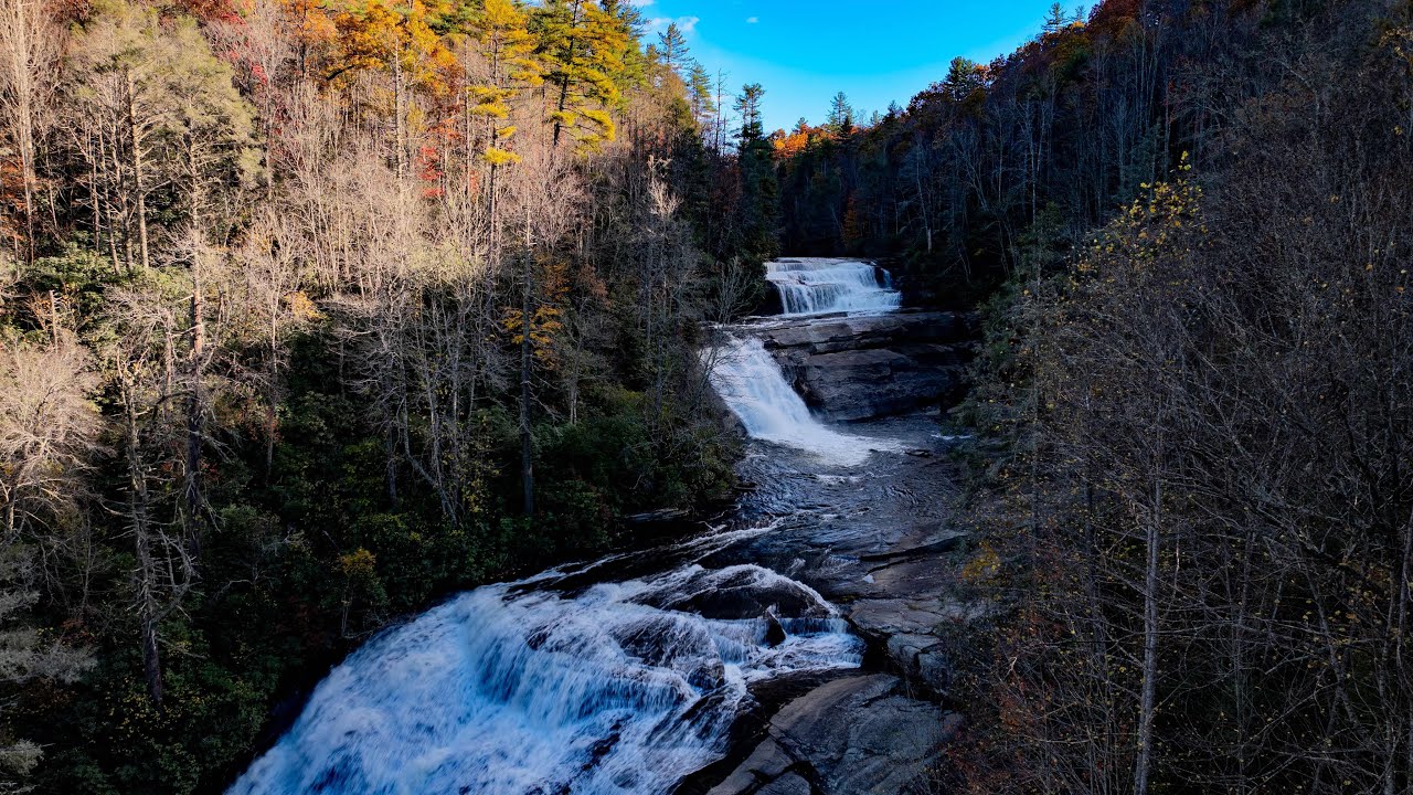 Sunburst Falls and Triple Falls Gorgeous Fall Colors 2025