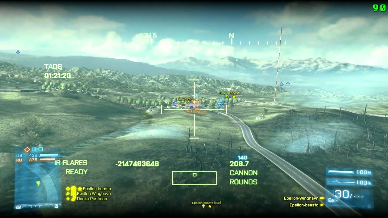 Battlefield 3 - Cheating death in chopper