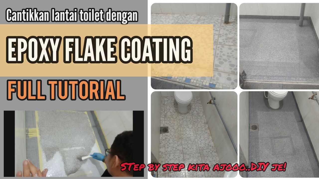Jom buat epoxy lantai..kali ni kita guna flake utk antislip👍