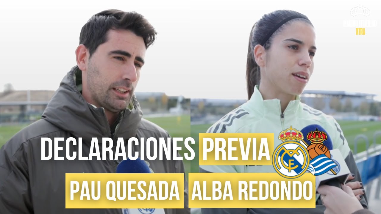 DECLARACIONES de PAU QUESADA y ALBA REDONDO l PREVIA JORNADA 13 LIGA F vs REAL SOCIEDAD