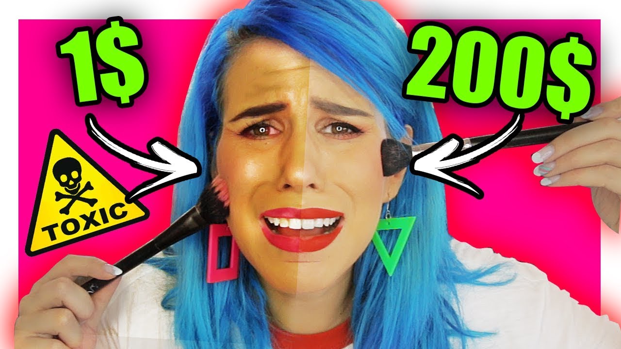 MAQUIAGEM DE 1$ VERSUS MAQUIAGEM DE 200$ ! ( T&Oacute;XICO? )