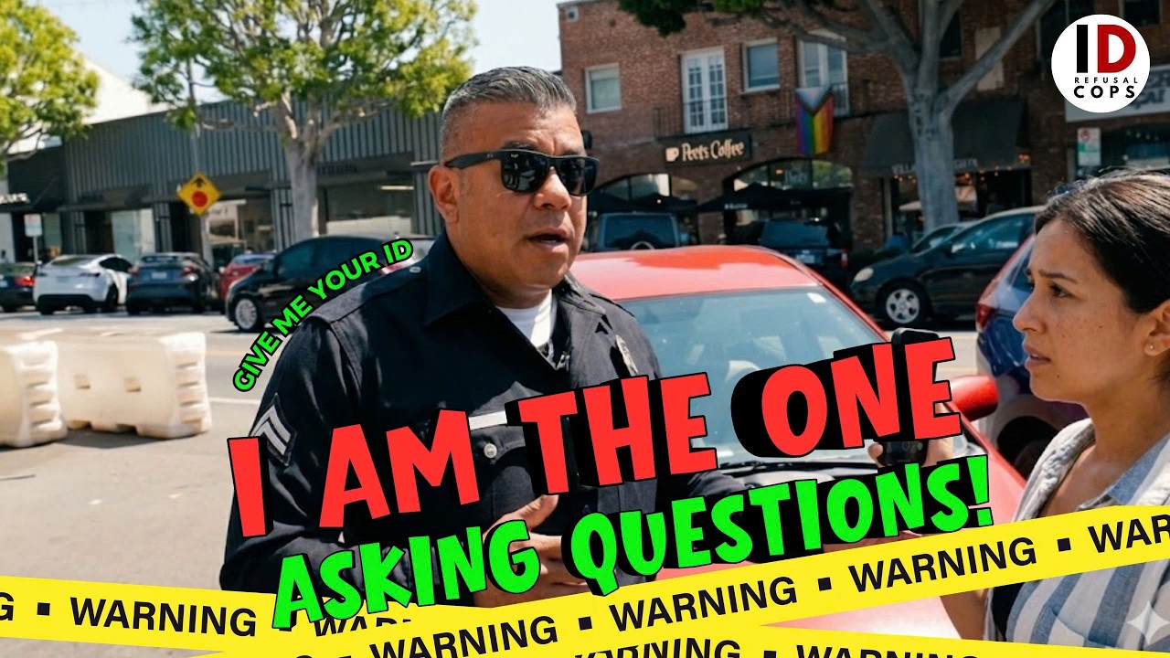 OFFICER SHOVES 1A AUDITOR! $500,000 LAWSUIT PENDING? 👮‍♂️💸 | ID Refusal Cops