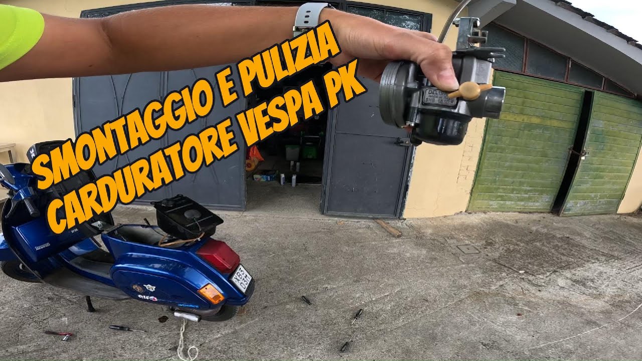 smontaggio e pulizia carburatore vespa pk