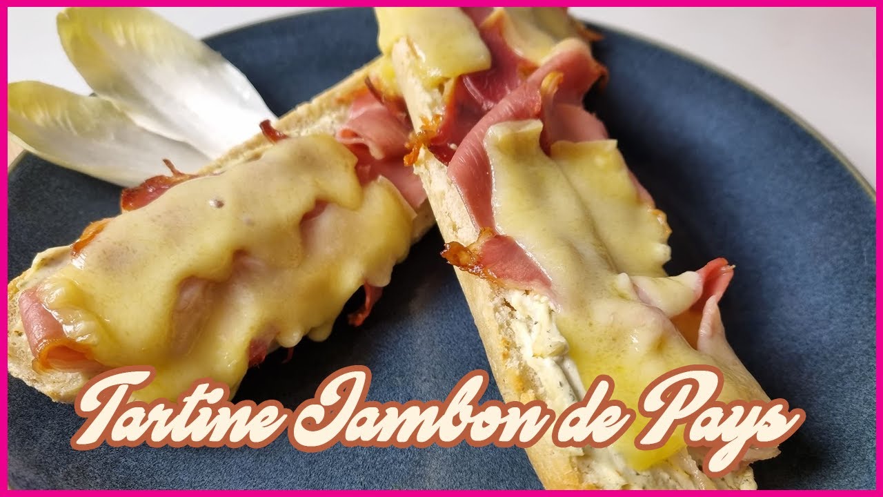 RECETTE TARTINE JAMBON DE PAYS #recettefacile