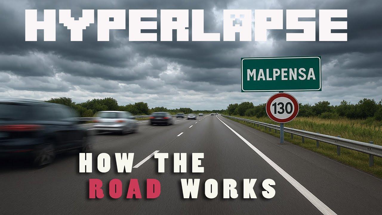 HYPERLAPSE 4K | AUTOSTRADA da PIACENZA a MALPENSA Airport | 2024