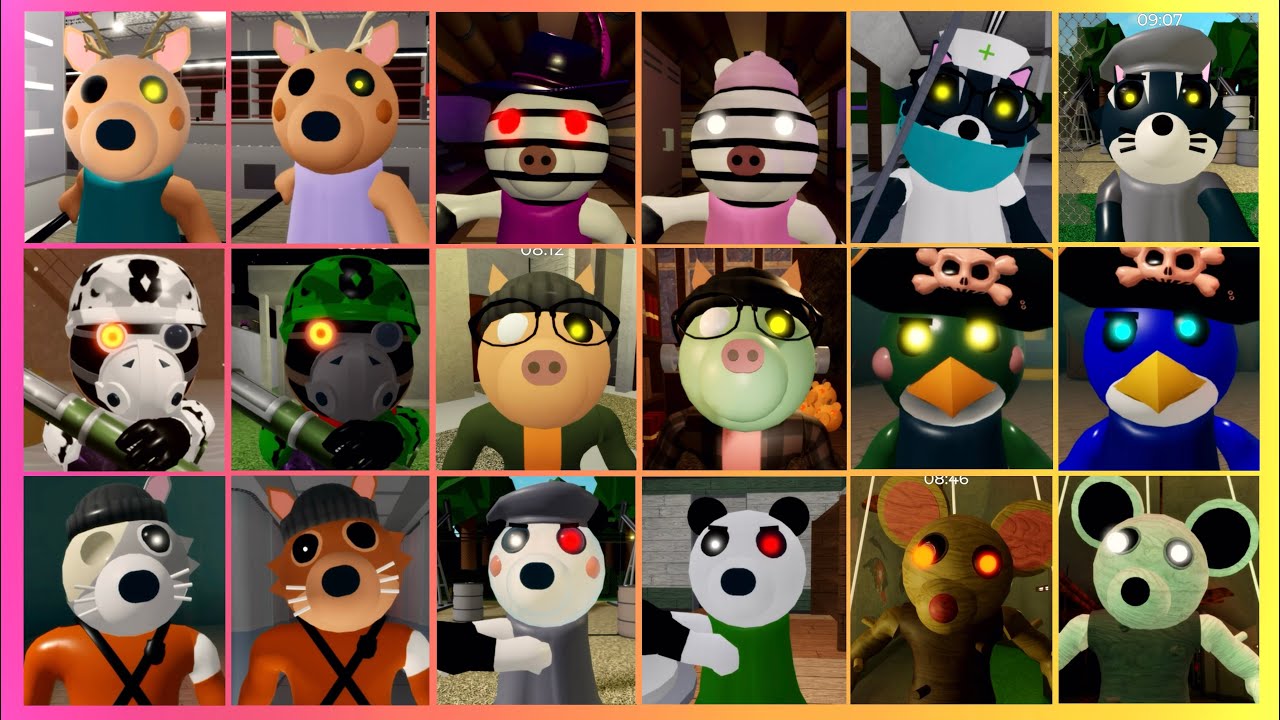 PIGGY BOOK 2 ALTS SKINS VS NORMAL SKINS! | ROBLOX PIGGY RECOLOURS (BOOK 2)