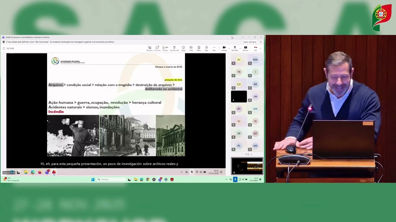 03 Workshop Saga: Requisitos legais para a segurança contra incêndios em Arquivos (Luís Virote)
