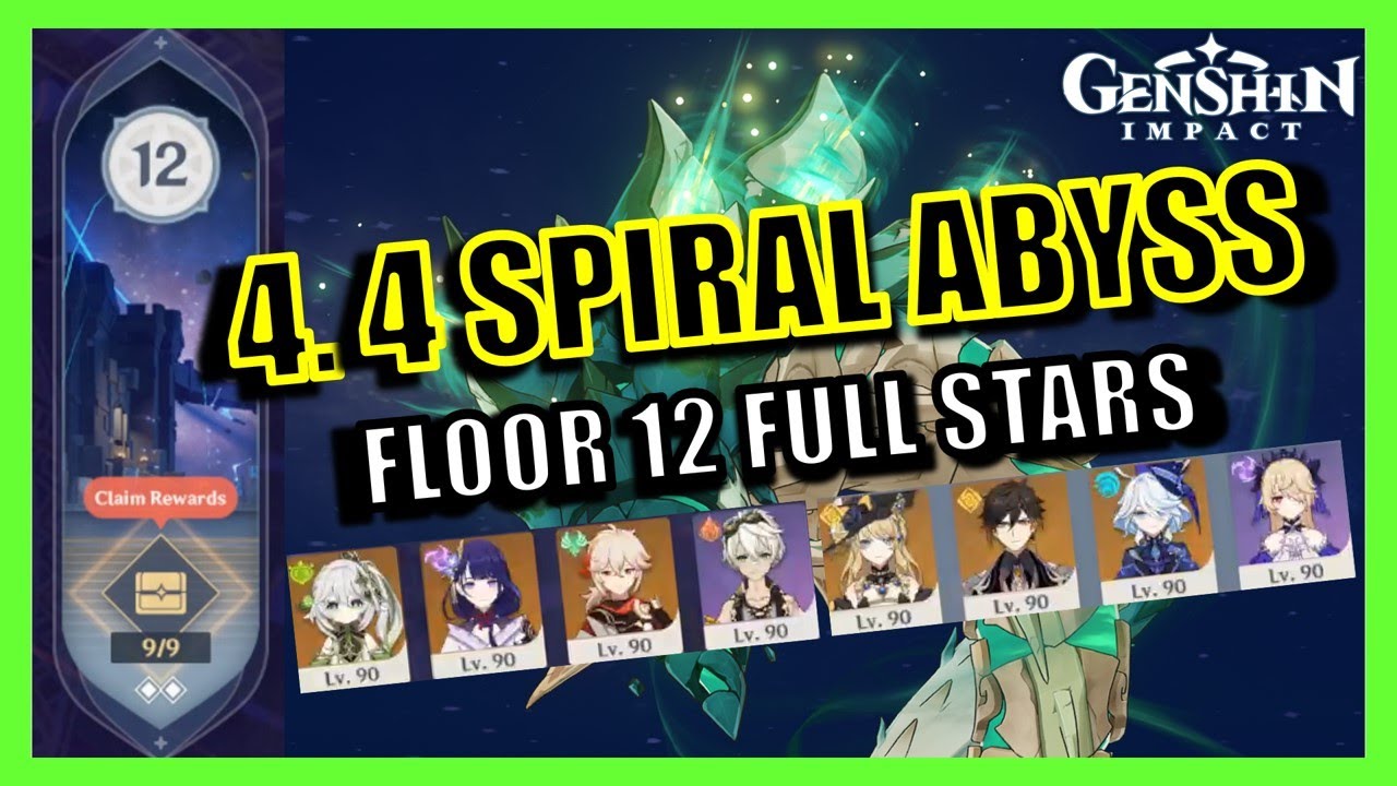 F2P 4.4 Spiral Abyss (Floor 12 9 Stars) - Genshin Impact