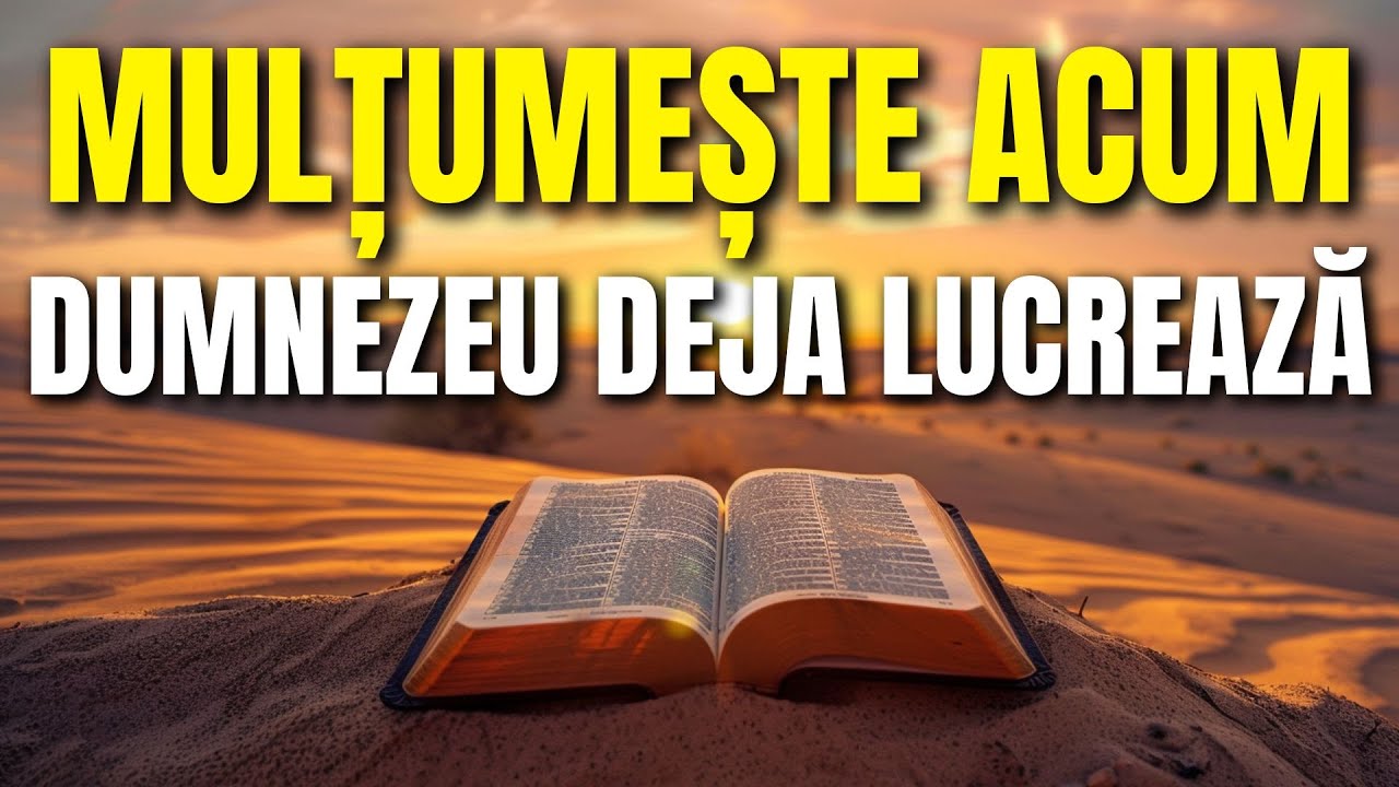 Mulțumește și ai încredere! | Dumnezeu deja lucrează în viața ta