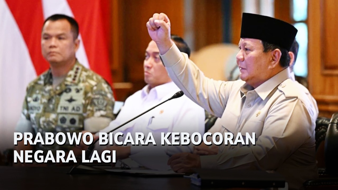 PRABOWO BICARA KEBOCORAN NEGARA LAGI