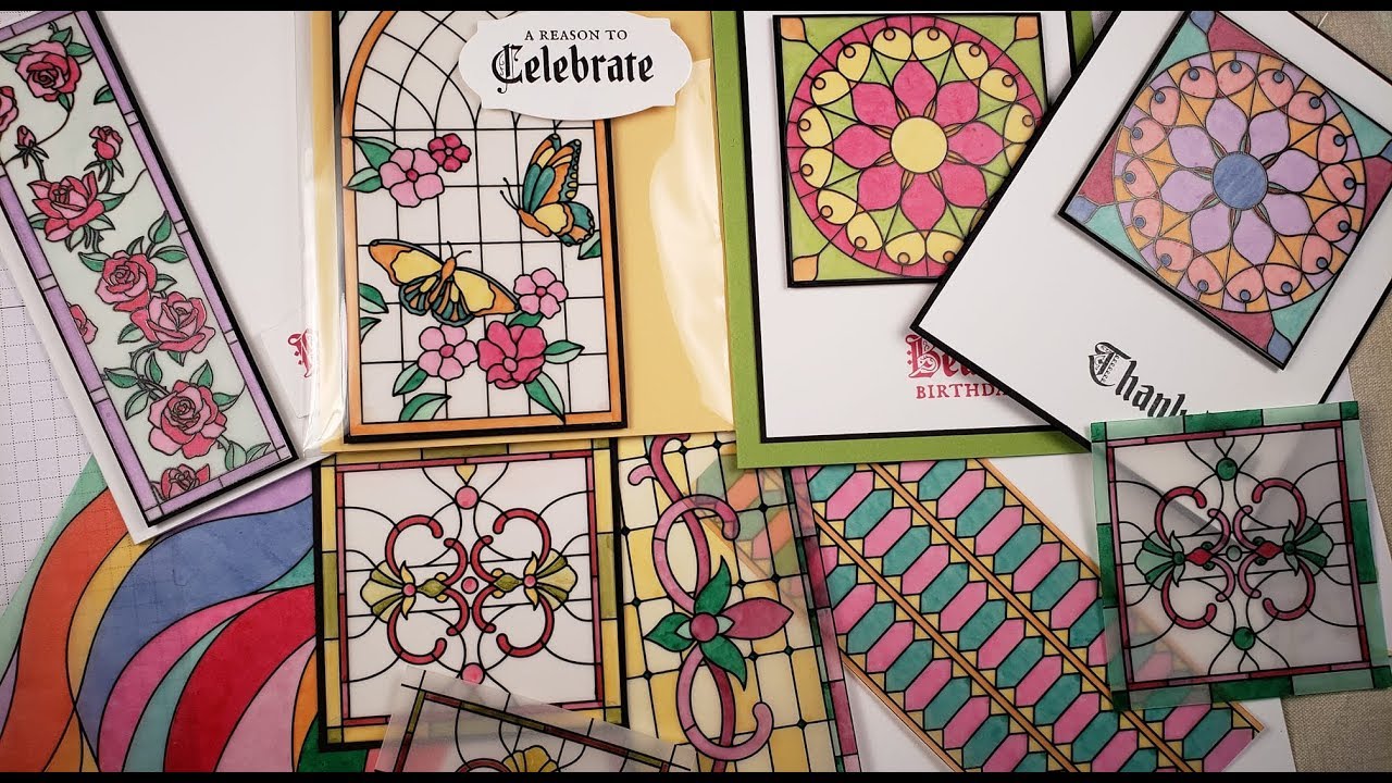 How to color the Graceful Glass Designer Series Vellum from Stampin' Up!