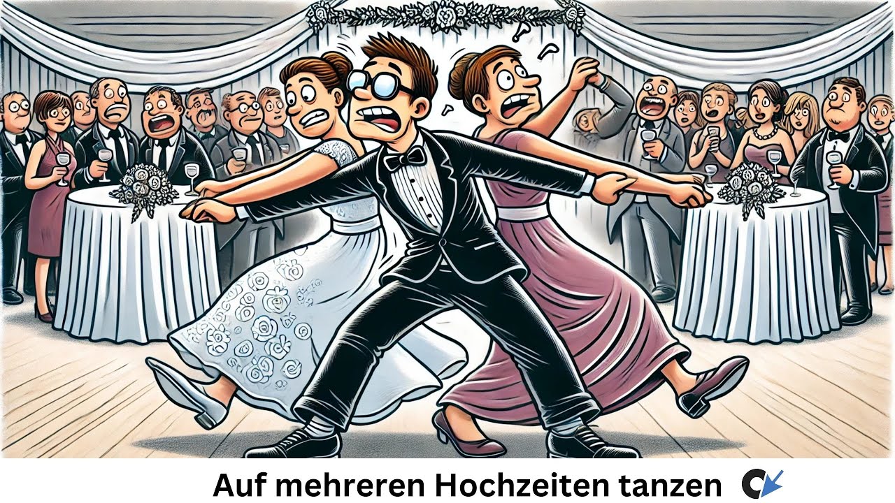 Auf mehreren Hochzeiten gleichzeitig tanzen - Redewendung erklärt