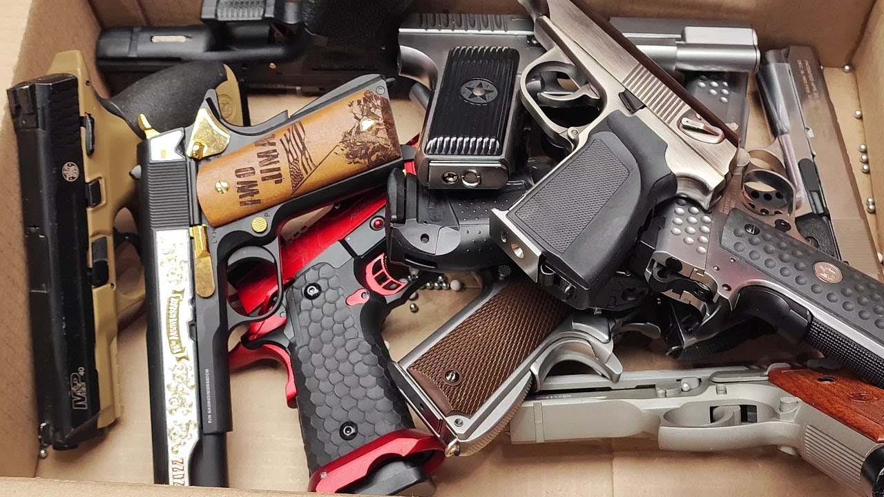 Military Guns Loading & Firing 🔥/ Box of Airsoft Guns🔫