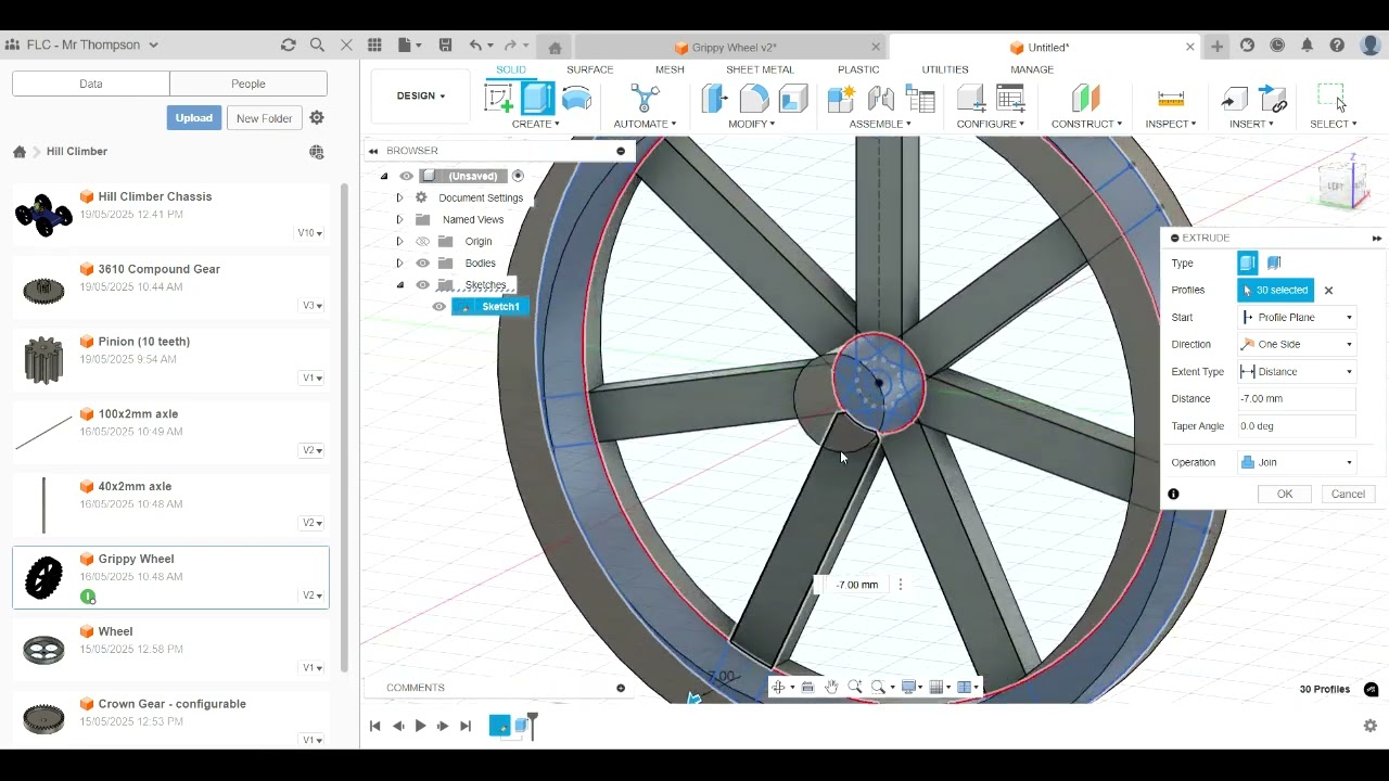 3D Printable Wheel