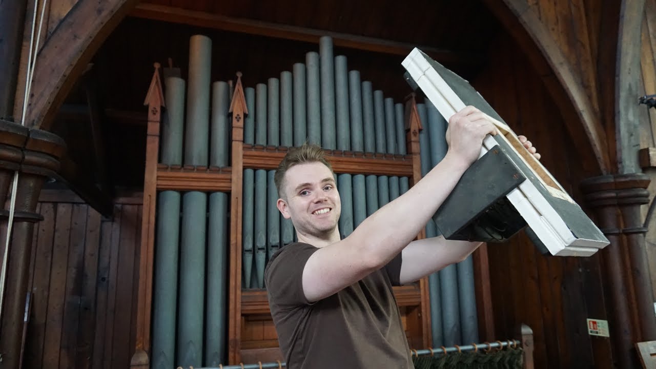 Pipe organ concussion bellows repair
