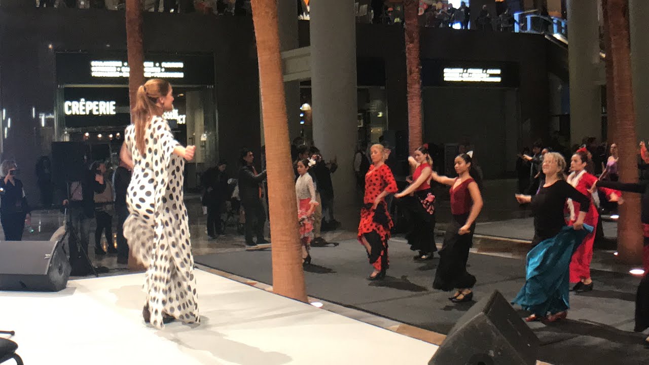 Flashmob with Patricia Guerrero 3/12/2020 New York Flamenco Festival Winter Garden/Brookfield Place