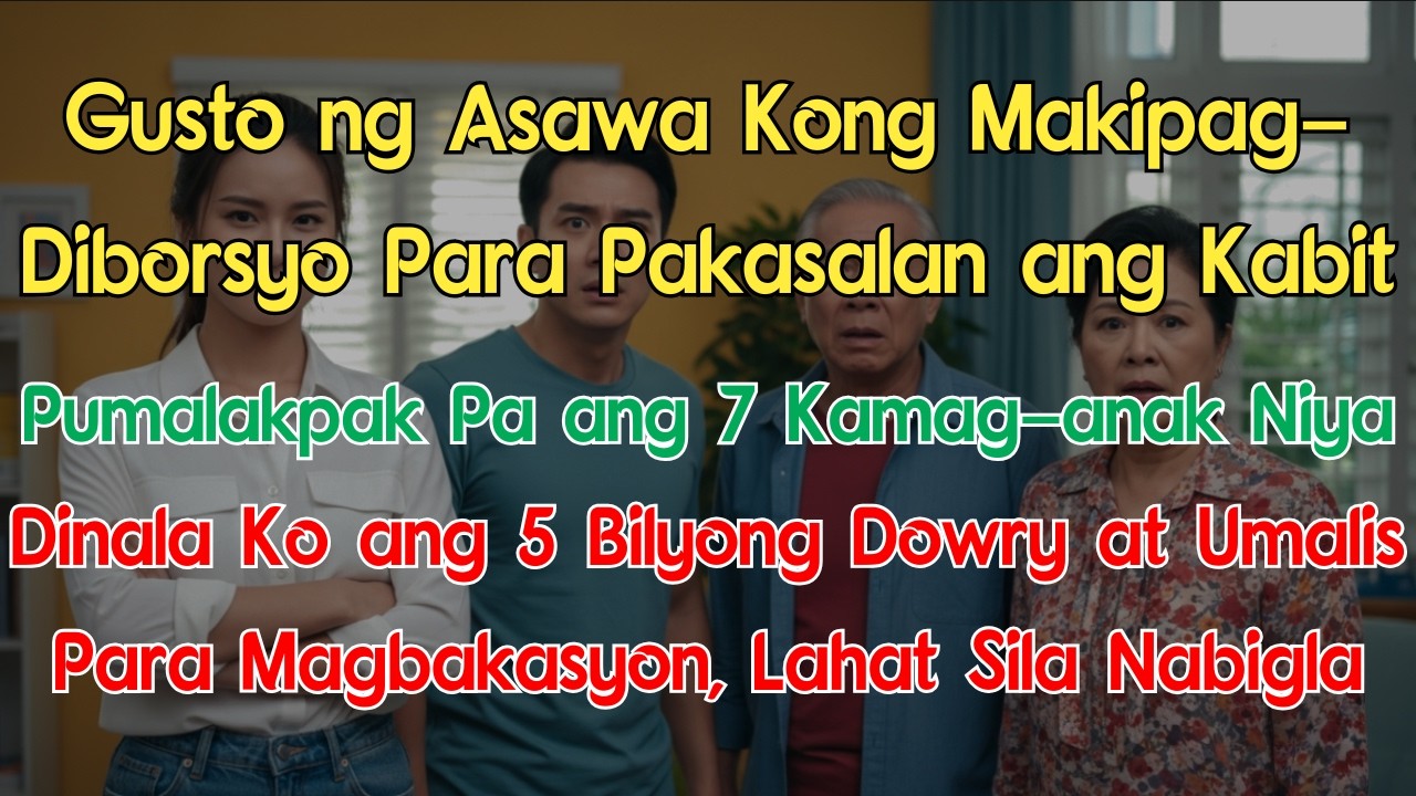 Gusto ng Asawa Kong Makipag-Diborsyo Para Pakasalan ang Kabit, Pumalakpak Pa ang 7 Kamag-anak Niya