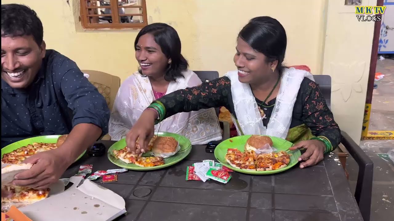 Burger And Pizza Eating Challenge || Eating challange #mktveating challange