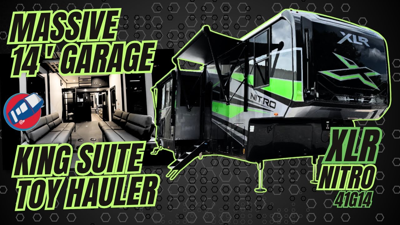 Massive 14&rsquo; Garage + King Suite! | Forest River XLR Nitro 41G14 Toy Hauler Tour