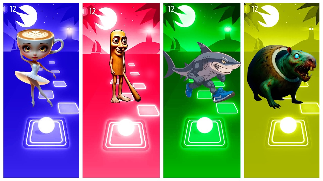 BRAINROT ANIME 🆚 BRAINROT ΕΧTINCTION 🆚 SQUID GAME BRAINROT 🆚 TRALALERITOS  TILES HOP