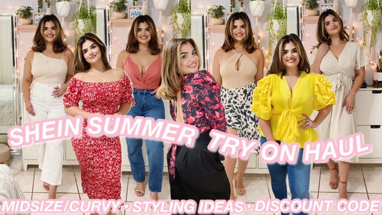 SHEIN SUMMER TRY ON HAUL *MIDSIZE/CURVY* (SIZE LARGE) | + DISCOUNT CODE!