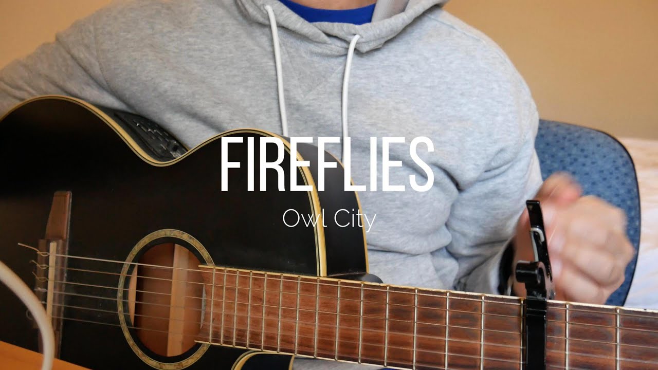 How to Play Fireflies by Owl City - Guitar Tutorial (easy)