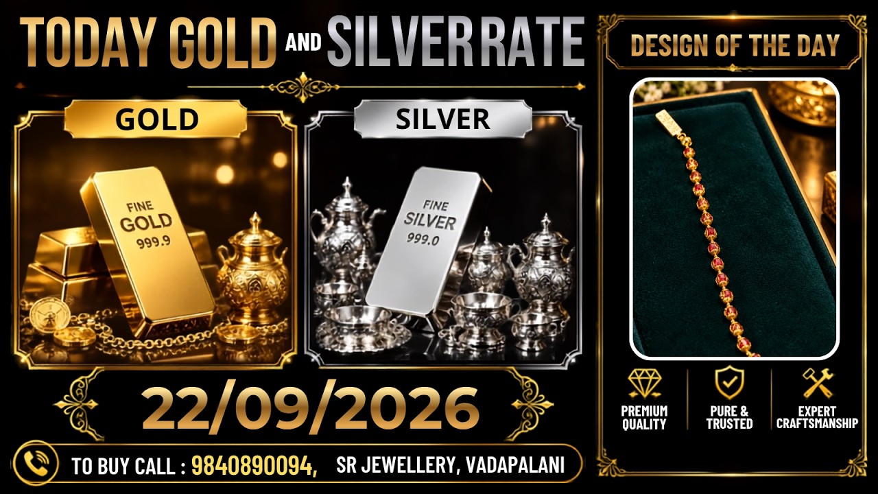 Today's Gold Rate. Today's Silver Rate. TODAY GOLD AND SILVER RATE 09/02/2026 | @goldguru24