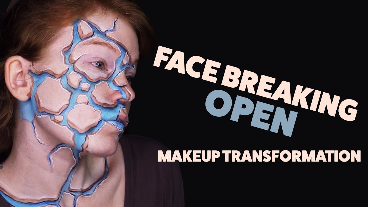 Face Cracking Open Makeup Transformation by Jody Steel
